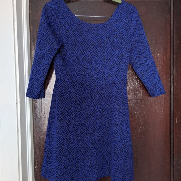 dark purple and black dress